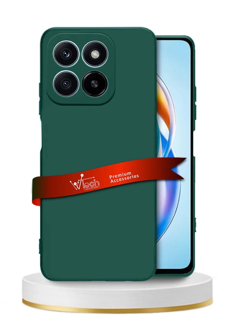 Wtech Honor X5b / X5b Plus / X5b+ 4G 2024 Premium Soft Liquid Silicone Case Cover - Dark Green - Image 1