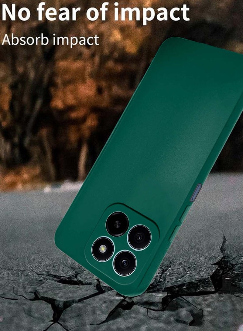 Wtech Honor X5b / X5b Plus / X5b+ 4G 2024 Premium Soft Liquid Silicone Case Cover - Dark Green - Image 3