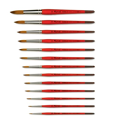 Raphael Kaerell Short Handle Watercolor Brush, Round, 3, Natural - Image 2