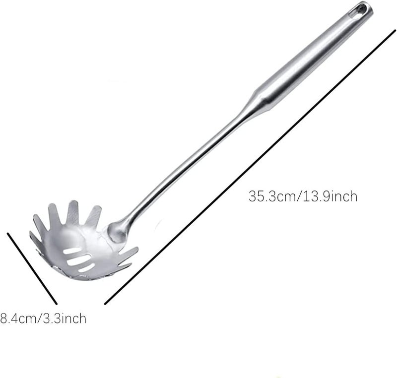 Beetoo Spaghetti Server Utensil, Pasta Server, Stainless Steel Pasta Spoon, Pasta Fork for Cooking Use - Image 2