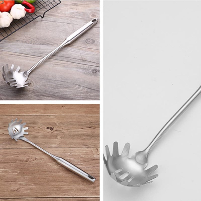 Beetoo Spaghetti Server Utensil, Pasta Server, Stainless Steel Pasta Spoon, Pasta Fork for Cooking Use - Image 5