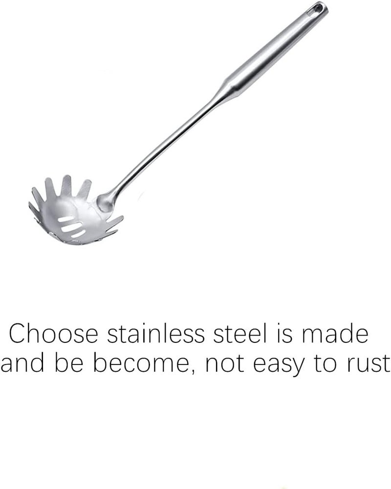 Beetoo Spaghetti Server Utensil, Pasta Server, Stainless Steel Pasta Spoon, Pasta Fork for Cooking Use - Image 3