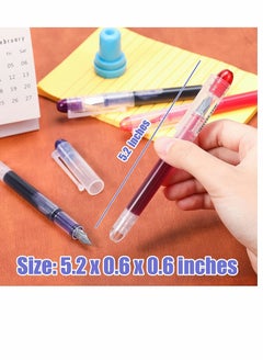 Y&D Disposable Fountain Pens 12 Pcs 8 Color Quick Drying Ink Pen Smooth Writing Multicolor Art Supplies for Sketching Journaling Calligraphy and Doodling (Mixed Colors)  - Image 5