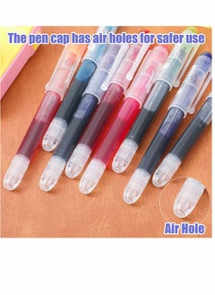 Y&D Disposable Fountain Pens 12 Pcs 8 Color Quick Drying Ink Pen Smooth Writing Multicolor Art Supplies for Sketching Journaling Calligraphy and Doodling (Mixed Colors)  - Image 4