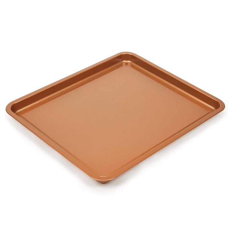 Copper Chef, 2-Piece Non-Stick Bakeware Set for Oven with Crisper Pan and Cookie Sheet, 13 x 9-Inch,N5O4RBL - Image 4