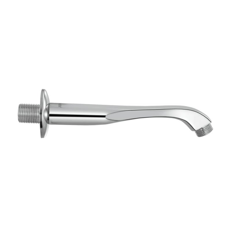 Johnson Bathrooms Johnson Oval Shower Arm 9 inches long with wall flange | Brass Material | Anti-Corrosion Shower Holder for Overhead Showers | 2 Year Warranty (S0021C - Chrome) - Image 3