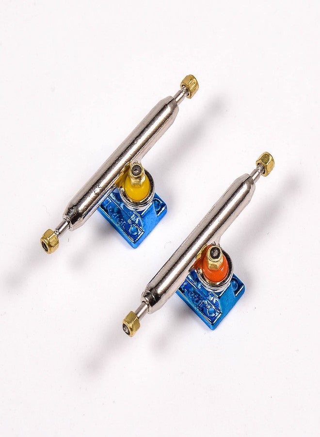 RACOFSB Fingerboard Trucks with Upgraded Urethane Bushings and Pivot Cup,34mm 32mm Width,Normal Kingpin (Blue, 34mm) - Image 5