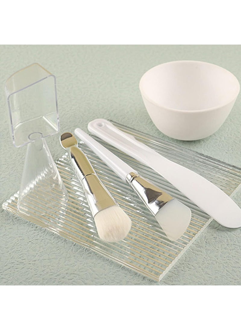 Face Mask Bowl And Brush SetFace Mask Bowl And Brush SetFace Mask Mixing Bowl Set Mask Bowl and Brush Set DIY Facemask Mixing Tool Kit wIth Measuring Cup Spoon Scraper Soft Brush Silicone Brush