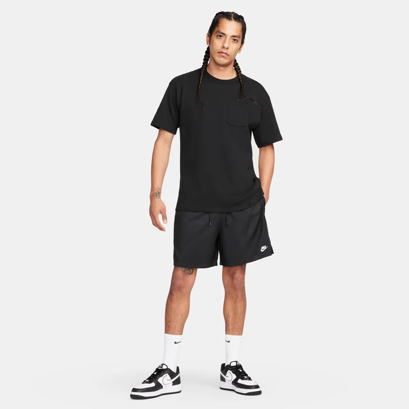 Nike Black Men's Club Woven Flow Shorts for Men | Best Price UAE