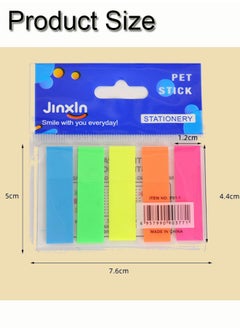 GBQ 500Pcs Sticky Index Labels 5 Colored Page  Pointed Style Writable Page Labels For Page Tag Classification Files  - Image 2