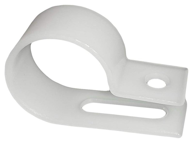 Electriduct 1/2" Electriduct Heavy Duty Nylon Cable Clamps Mouting Wire Clips - 50pcs | White - Image 1