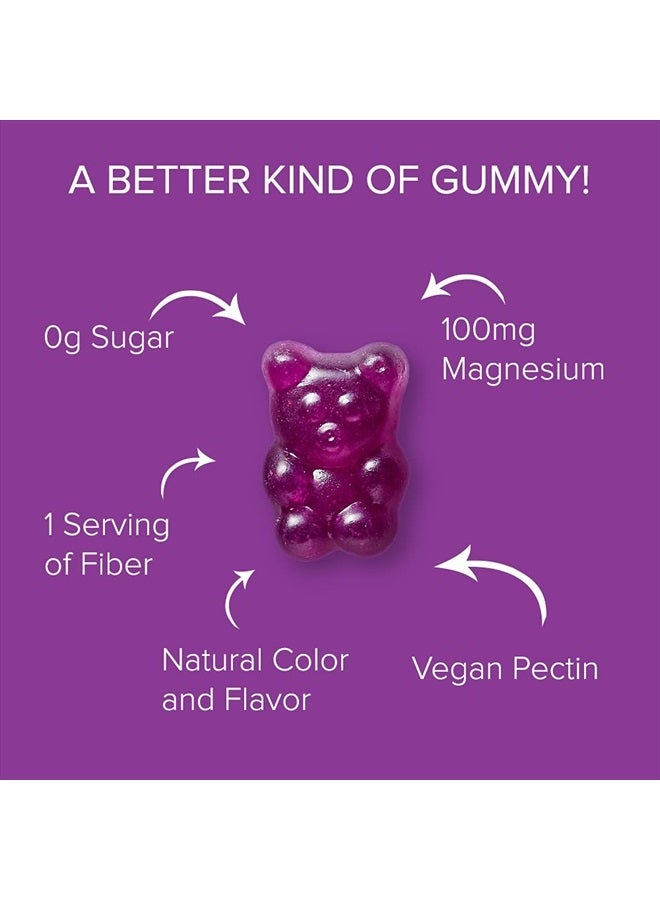 Natural BioScience Sugar Free Magnesium Gummies - 180 Gummies, Calming Anti-Stress Gummies, Magnesium Supplement for Kids and Adults, Vegan, Gelatin-Free, Gluten-Free, Non-GMO, Delicious Natural Raspberry Flavor (180) - Image 2