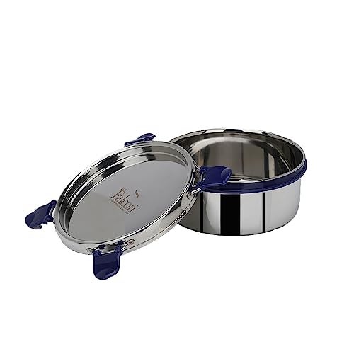 PDDFALCON Food Grade Certified Stainless Steel Eco Nxt Airtight Storage Container With Extra Clamp, Blue (550Ml) With 100% Leakproof With BIS Certified, Jindal Seal & Made In India - Image 2