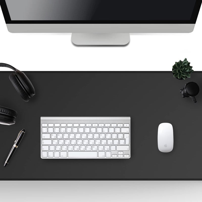 ALSISK XXL Black Gaming Mouse Pad 35.4X15.74X0.12 Inch(900X400X3MM),with Non-Slip Base,Waterproof and Foldable Pad,Desktop Pad Suitable for Gamers,Suitable for Work,Office and Home - Image 3