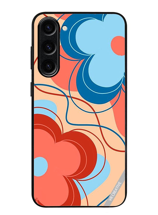 VR CREATIVE Protective Case Cover For Samsung Galaxy S23 Plus Flower Design Multicolour - Image 1