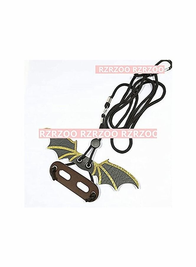 Y&D Dragon wing Leash and Harness Adjustable Lizard Leash Bearded Harness Cool Leather Wings - Image 3