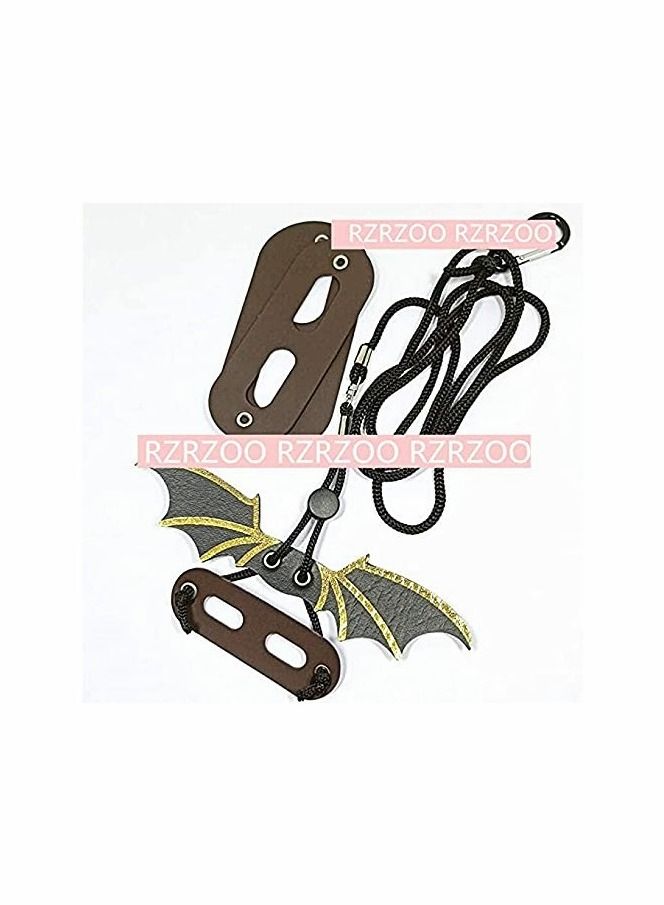 Y&D Dragon wing Leash and Harness Adjustable Lizard Leash Bearded Harness Cool Leather Wings - Image 5