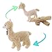 Furvana Alpaca Stuffed Animal Llama Plush Toy Cute Alpaca Plushie Sleeping Pet Buddy Llama Stuffed Animal Birthday Gifts for Girls Kids Christmas Small Plush Toy - Image 2