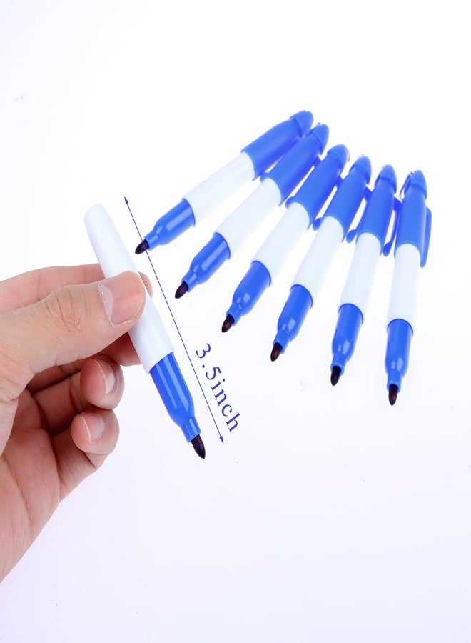 Welecom 50 Pcs Mini Permanent Markers with Cap Clips Golf Ball Marker Pen Dry Erase Markers with Triangle Hook Golf Keychain Clips for Badge Colorful Ink Pens for Office School Outdoor Activities,Fine Point - Image 2