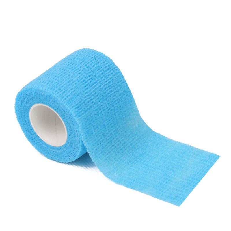 Generic Spider Silk Factory Protection Direct Supply Non-woven Tape Self-adhesive Bandage Outdoor Sports Multifunctional Non-slip Elastic Bandage lake blue