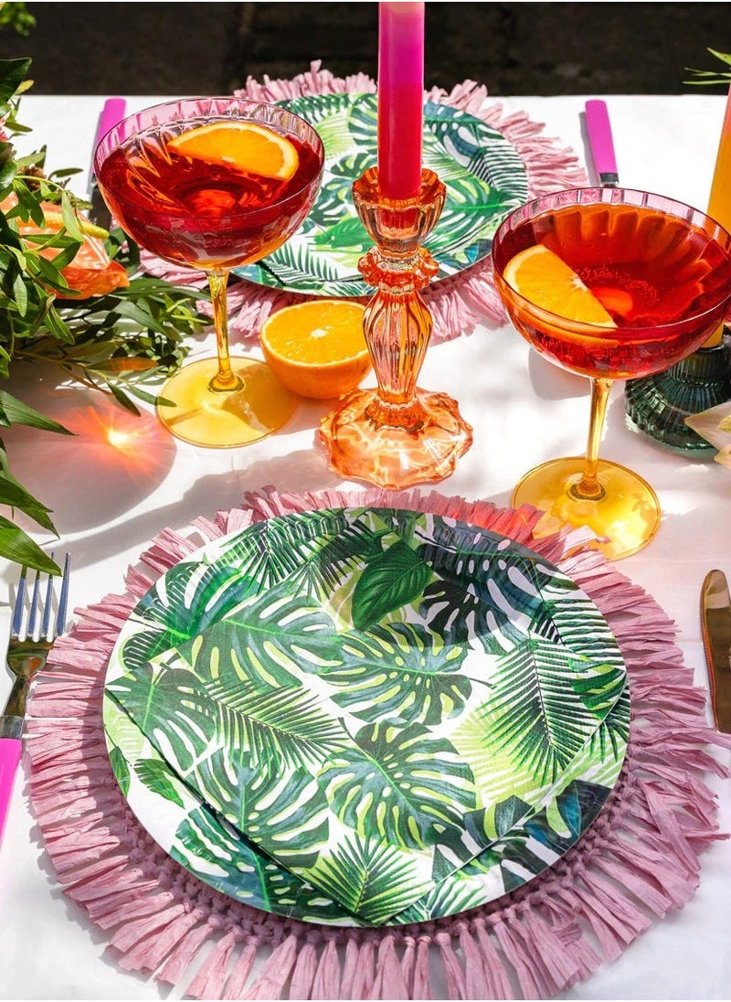 Talking Tables Tropical Fiesta Palm Leaf Paper Plates  - Image 1