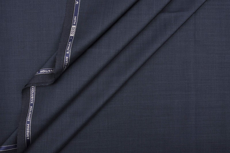 VIMAL JONNEY Men's Polyester Unstitched 1.3 Meters Trousers Fabric (Blue, Free Size) - Image 2
