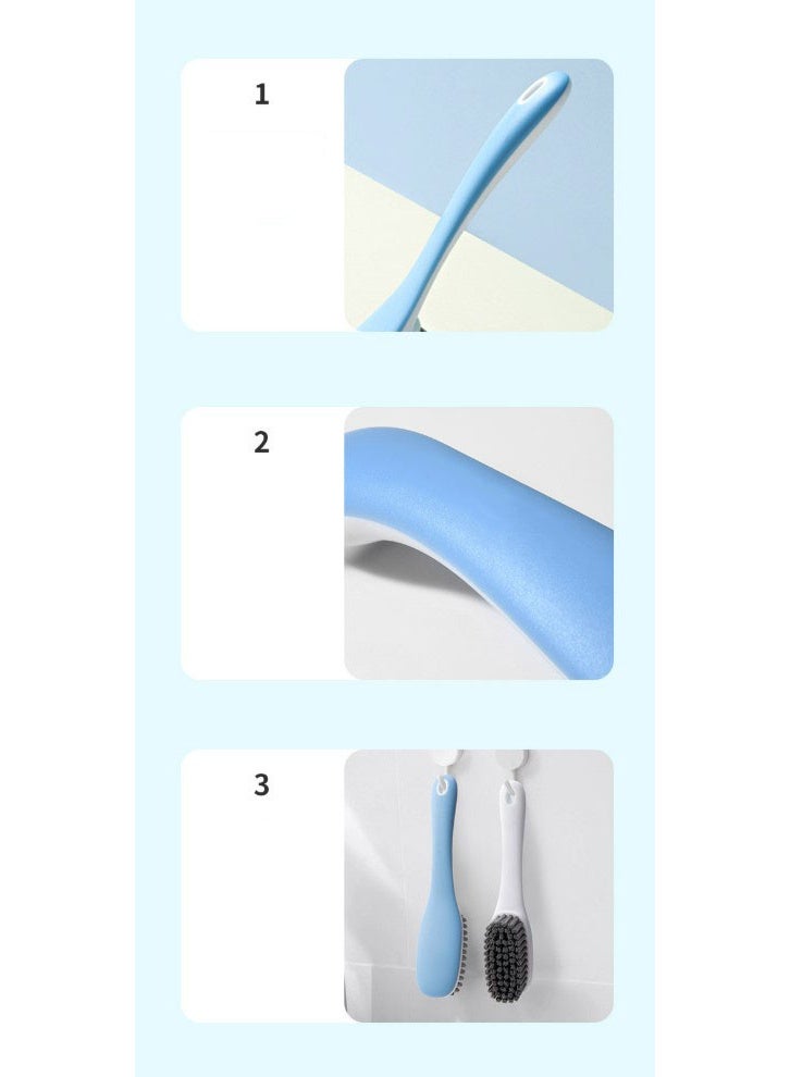 HOMESTAR Professional Shoe & Laundry Brush Set - Multi-Surface Cleaning Brushes With Reinforced Bristles | Durable PP+PET Material & Ergonomic Non-Slip Handle | Convenient Hanging Hole For Storage | Perfect For Sneakers, Clothes & Home Cleaning - Image 5