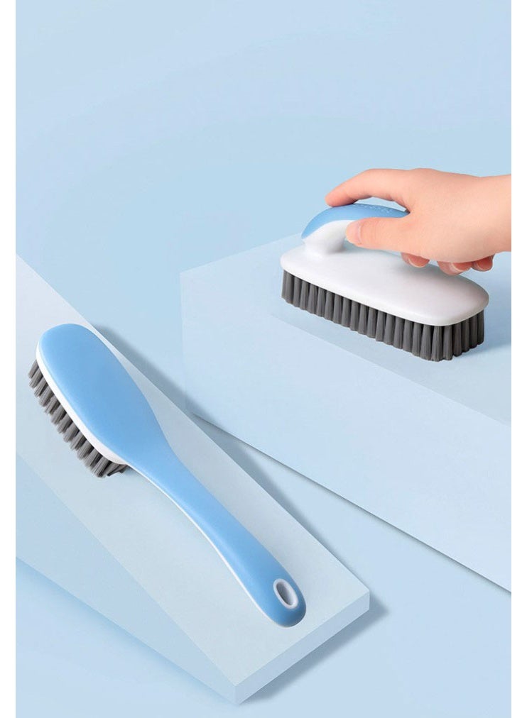 HOMESTAR Professional Shoe & Laundry Brush Set - Multi-Surface Cleaning Brushes With Reinforced Bristles | Durable PP+PET Material & Ergonomic Non-Slip Handle | Convenient Hanging Hole For Storage | Perfect For Sneakers, Clothes & Home Cleaning - Image 2
