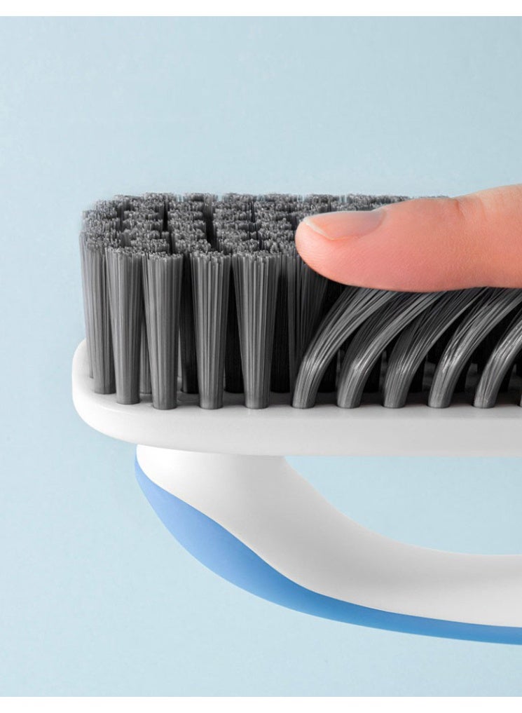 HOMESTAR Professional Shoe & Laundry Brush Set - Multi-Surface Cleaning Brushes With Reinforced Bristles | Durable PP+PET Material & Ergonomic Non-Slip Handle | Convenient Hanging Hole For Storage | Perfect For Sneakers, Clothes & Home Cleaning - Image 4