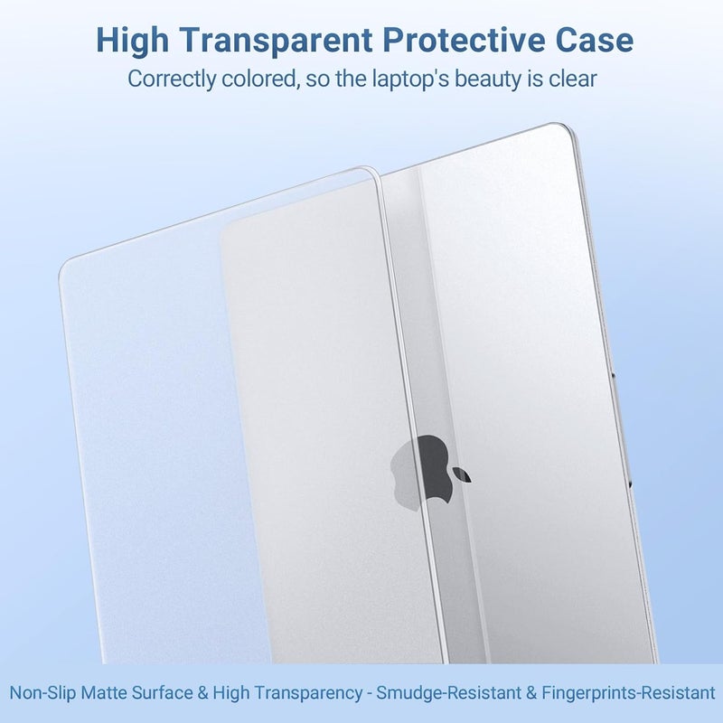 MOSISO Compatible with MacBook Neo Case 13 inch 2026 Release Model A3404, Seamlessly Closes&Fingerprints-Resistant Protective Hard Shell Cover, Great for Work Travel Study Daily Use, Matte Clear - Image 3