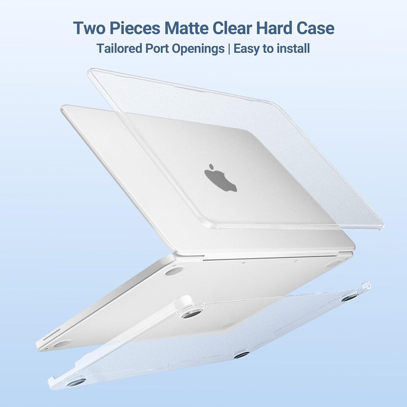 MOSISO Compatible with MacBook Neo Case 13 inch 2026 Release Model A3404, Seamlessly Closes&Fingerprints-Resistant Protective Hard Shell Cover, Great for Work Travel Study Daily Use, Matte Clear - Image 5