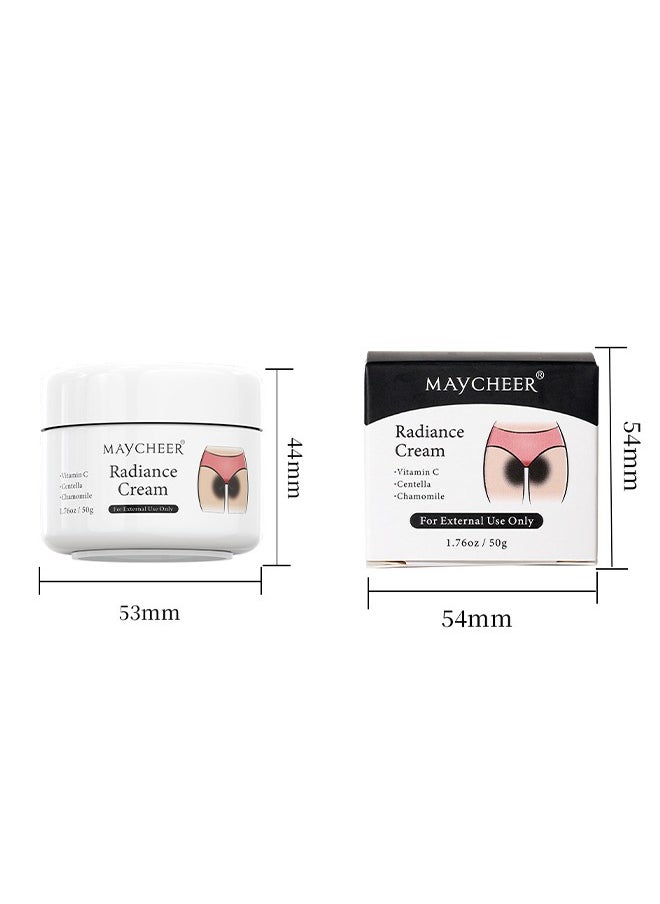 MAYCHEER - Radiance Cream -Vitamin C Centella Chamomile Dark Spot Corrector Cream - Underarm, Neck, Armpit, Knees, Elbows, Private Areas, Intimate Areas - Upgraded Formula, Instant Result 50g - Image 1