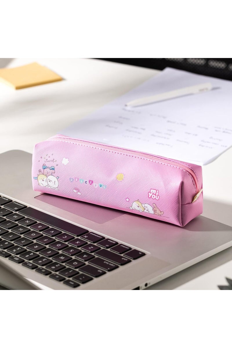 Deli EH902 Pencil Pouch 19x5x5cm Blue/Pink - Image 5