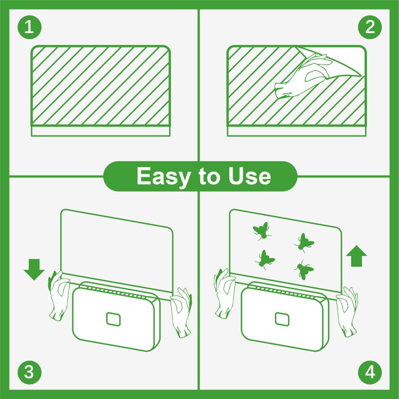 LFSYS 40 Packs Refill Card(Refills Only) for Plug in UV Light Fly Trap, Sticky Board Refills for LFSYS Plug-in Fly Trap - Image 3
