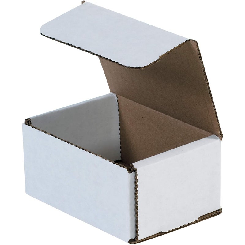 BOX USA BM432 4"L x 3"W x 2"H، أبيض (عبوة من 50) - Image 1