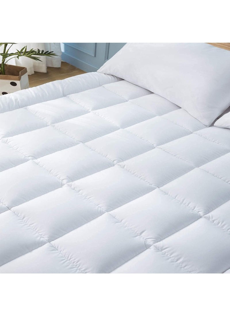 Kunzita Home - Microfiber Mattress Topper with Elastic Corner - 180x200 cm - Image 1