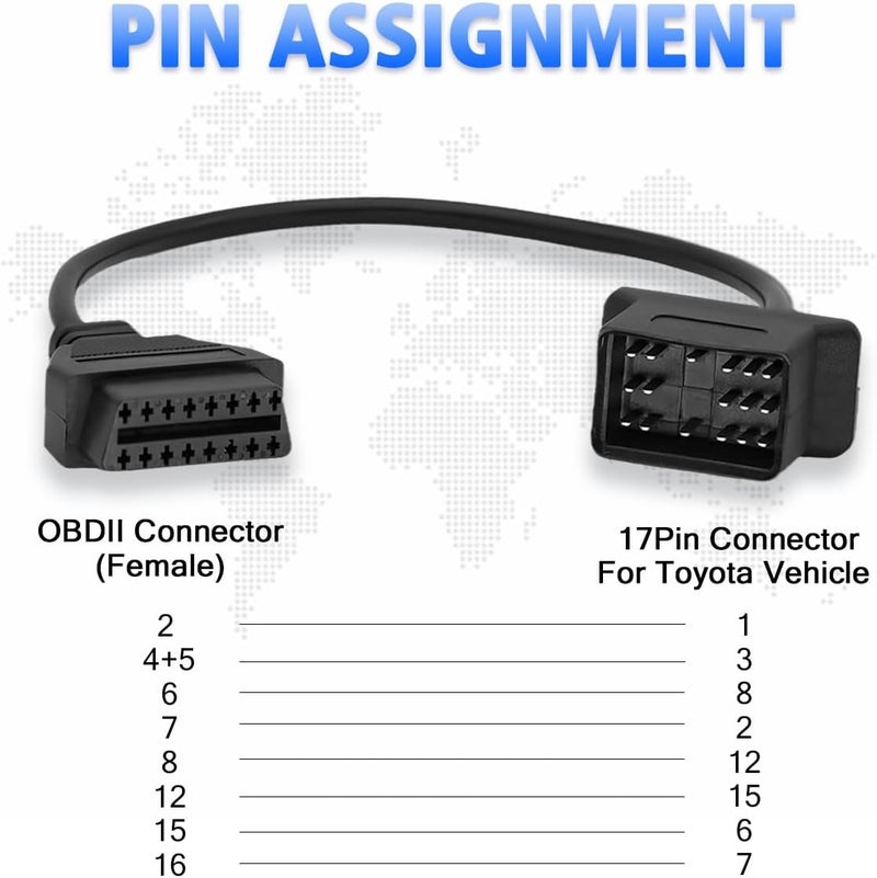 PARANNIC OBD2 Adapter Cable for Toyota Vehicles - Image 3