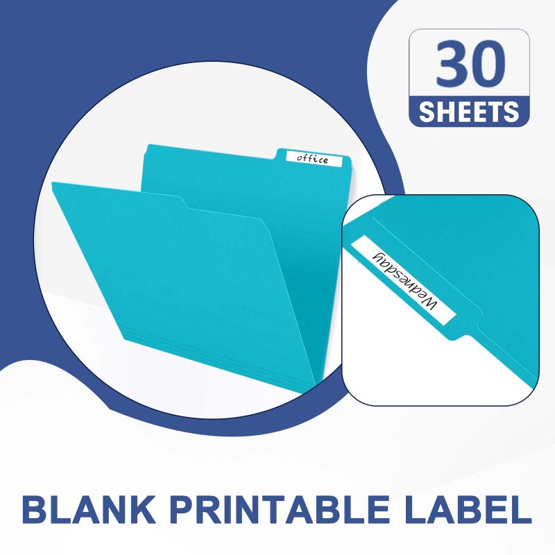 PANDRI File Folder, PANDRI 30 Pack Colored File Folder, 1/3 Cut Tabs, Letter Size, Assorted 6 Colors Filing Folder for Office School Business - Image 4