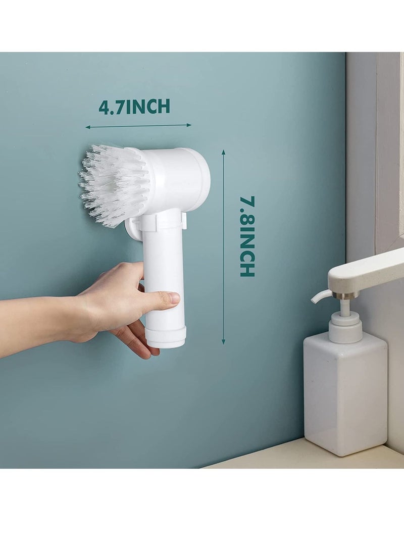 Magic Brush Electric Spin Scrubber, Electric Cleaning Brush with 3 Brush Heads,Bathroom Rechargeable Scrub Brush,Shower Scrubber for Cleaning丨Wall/Bathtub/Toilet - Image 4