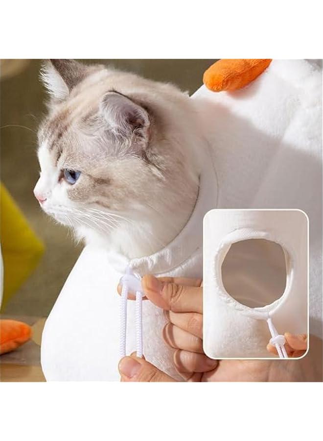 Generic Medium Pet Sling Carrier Bag for Small Dog and Cat - Outdoor Travel Portable Cartoon Shape White Goose Shoulder Crossbody Transport Bag  - Image 3
