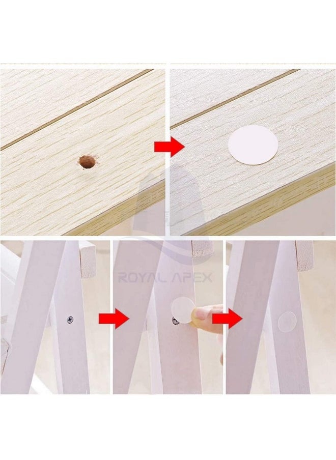 Royal Apex Self-Tapping Screw Cap Covers Fits 3.5-5Mm Shank For Decorating And Protecting Kitchen Cabinet Screws With Phillips Heads Pack Of 50 White  - Image 5