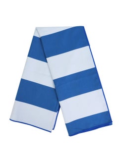 Rock Pow Mircofiber Beach Towel 35'' x 70'' Oversized Striped Lightweight Pool Towel  Big Cabana Swim Travel Towel for Adults Mens Women Navy Blue  - Image 4