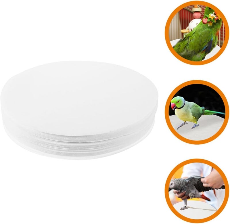 ibasenice 100pcs Bird Cage Liner Mats Water-Absorbent Parrot Cage Cushions Birdcage Bottom Liners for Easy Cleaning and - Image 5