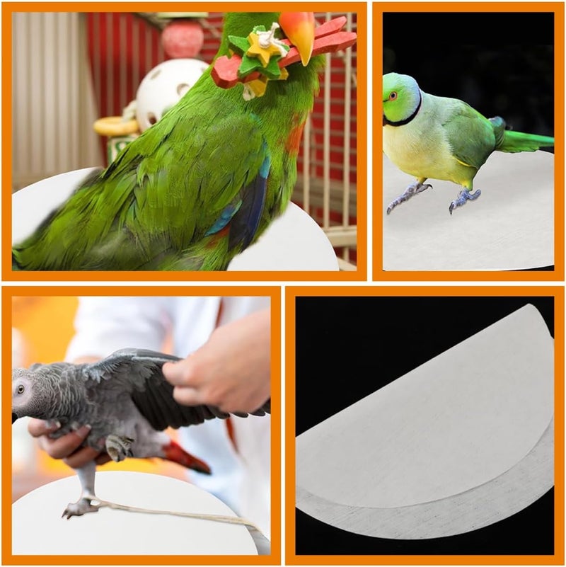 ibasenice 100pcs Bird Cage Liner Mats Water-Absorbent Parrot Cage Cushions Birdcage Bottom Liners for Easy Cleaning and - Image 2