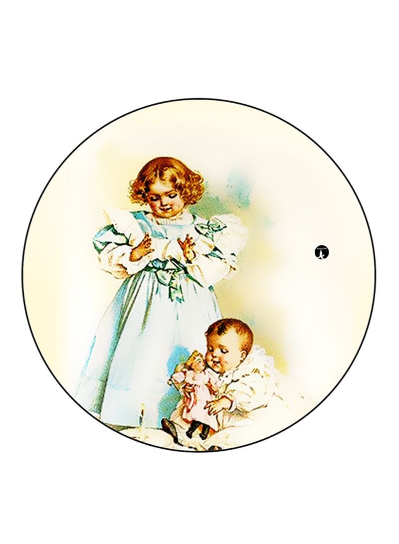 Vintage Art Printed Mouse Pad  Multicolour