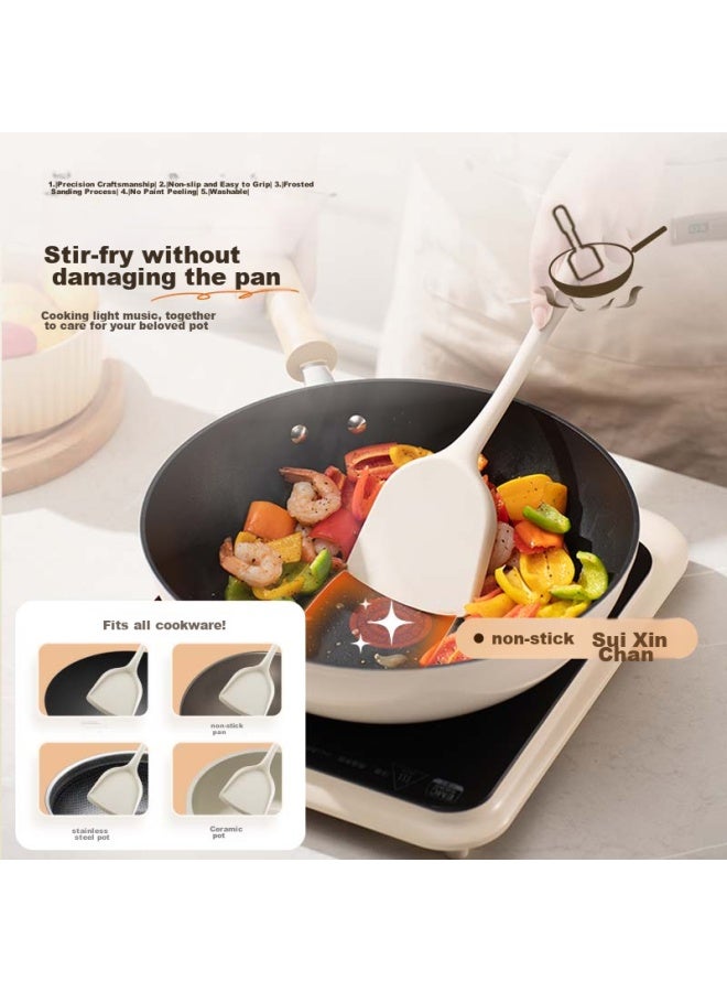 SUPOR Supor Silicone Soup Ladle, Large Size, Food-grade, Non-stick, Suitable For Wok, Frying Pan, Flat Bottom Pan, Soup Pot, Hot Pot, Heat-resistant Kitchen Utensil  - Image 3