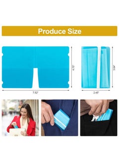 ANCIRS 20 Pack Portable Mask Storage Clips Folding Mask Storage Box For Convenient Mask Carrying(4 Red+ 4 Green+ 4 Blue+ 4 Purple+ 4 Transparent)  - Image 5