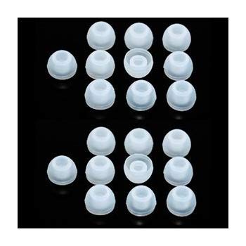 Earbudz 10 Pairs Small Silicone Replacement Earbud Ear Tips (Clear) - Image 2