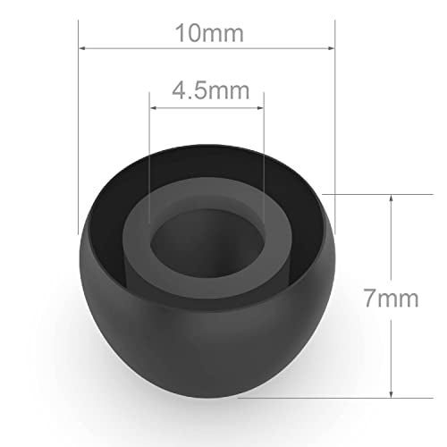 Earbudz 10 Pairs Small Silicone Replacement Earbud Ear Tips (Clear) - Image 5