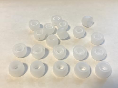 Earbudz 10 Pairs Small Silicone Replacement Earbud Ear Tips (Clear) - Image 3